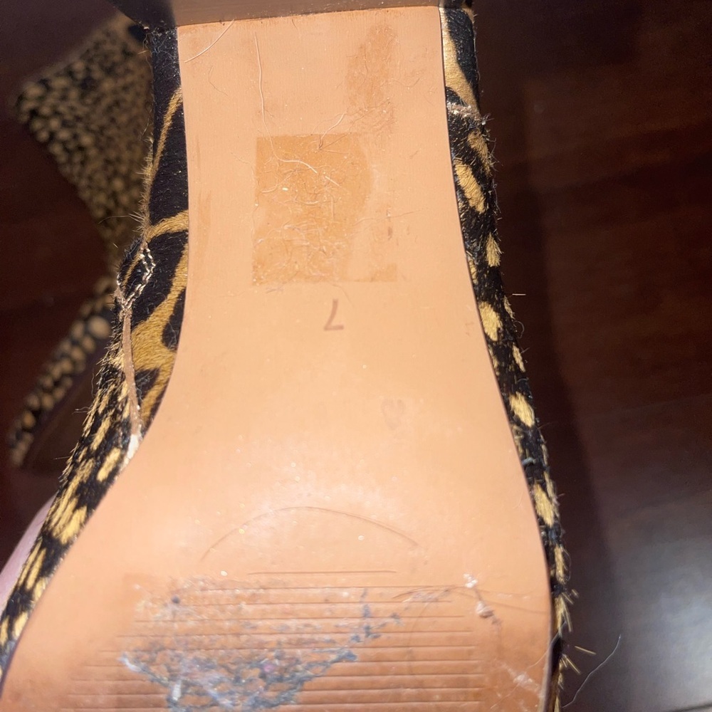 guc madewell fiona Giraffe Print spot mix calf hair toffee multi Boots 7 - Picture 12 of 14